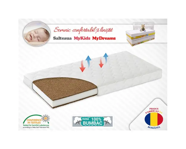 Saltea Fibra Cocos MyKids MyDreams II 110x65x08 (cm)