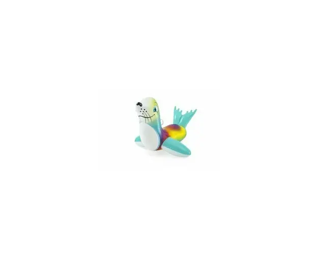 Saltea gonflabila copii, Bestway 41479, Foca curcubeu pentru piscina, 157 x 114 cm