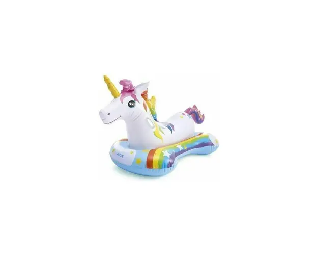 Saltea gonflabila, Intex, Ride-on, Unicorn, 163 x 86 cm, 57552