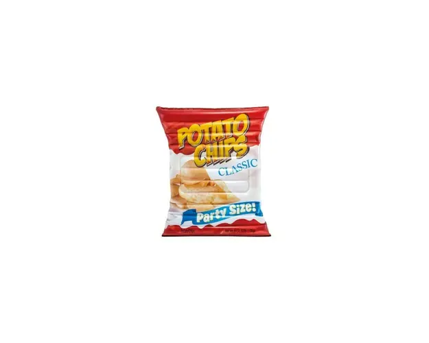 Saltea gonflabila pentru piscina, Intex 58776 Potato Chips, multicolor, 178 x 140 cm, pentru adulti si copii