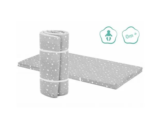 Saltea pliabila stars grey 120/60/4 cm. Fillikid
