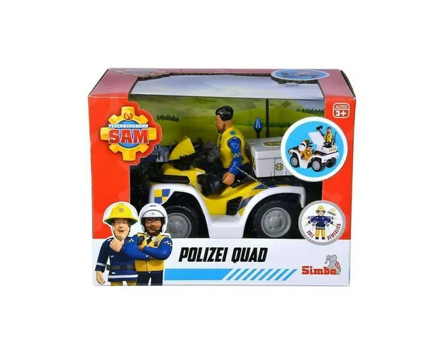 Simba - ATV Police , Pompierul Sam, Cu figurina