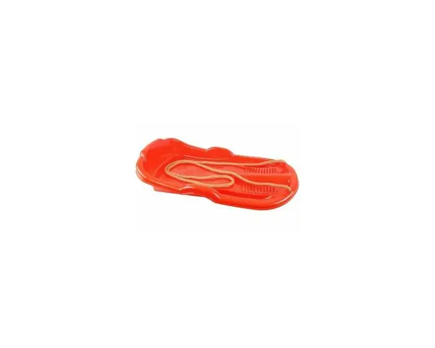 Sanie pentru copii cu franghie, din plastic rosu, 62x36x11 cm, 12885