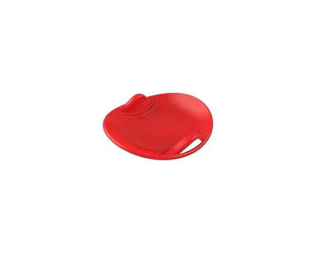 Sanie pentru copii, rotunda, din plastic, rosie, 60x59x11 cm, 12879