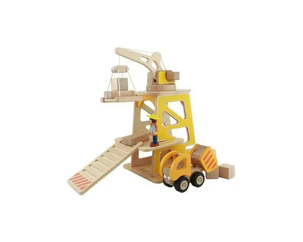 Santier de constructii de jucarie, din lemn, +3 ani, Masterkidz