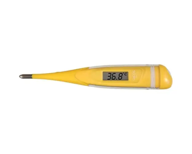 Termometru, Scala, SC28 flex, Cu varf flexibil, Cu ecran Lcd, Cu masurare in 10 secunde, Galben