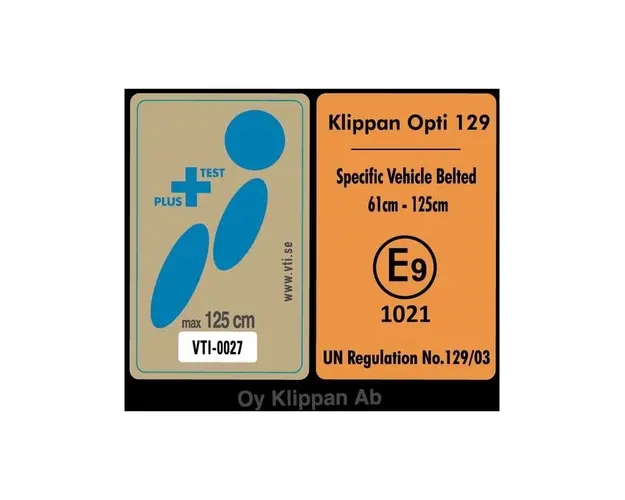 Scaun auto Klippan OPTI129 i-Size Rearfacing 125 cm/32 Kg Sunset
