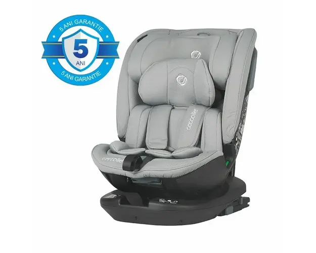 Scaun auto rotativ iSize Coccolle Velsa Neutral grey