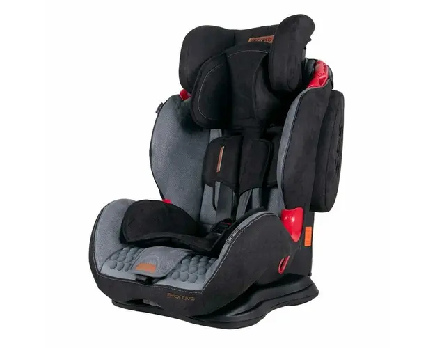 Coletto - Scaun auto Sportivo Spatar reglabil, Pozitie de somn, Protectie laterala, 9-36 Kg, Gri