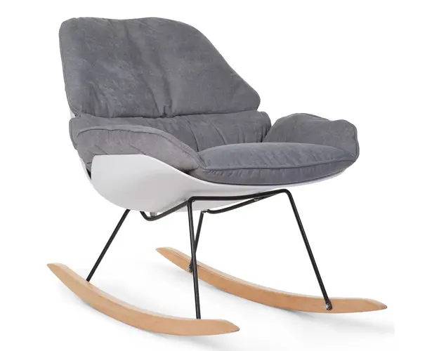 Scaun balansoar Childhome Alb/Gri