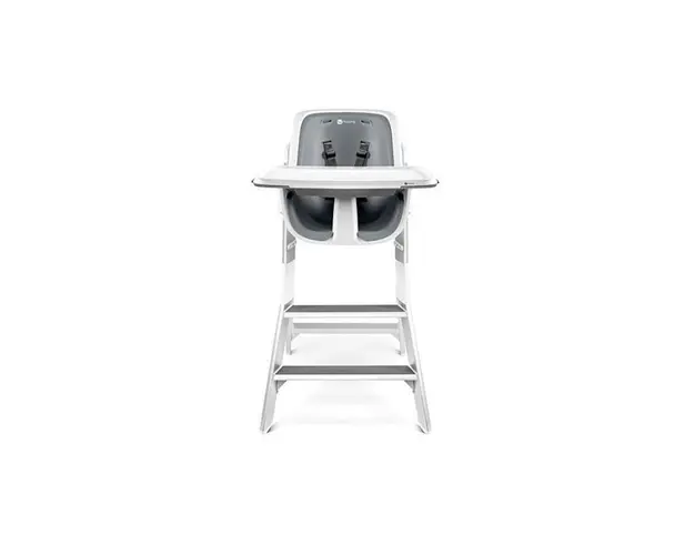 Scaun de masa 4moms White-Grey+Set Farfurii si tacamuri