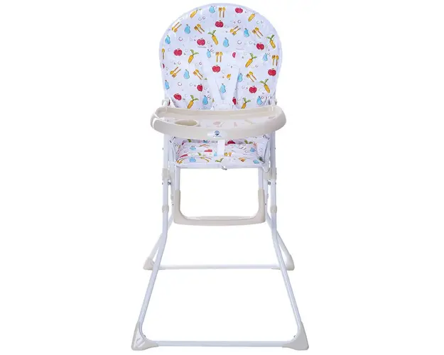 Scaun de masa, KidsCare, Bimba, Fix, Pliabil, Din metal, Pana in 15 kg, Bej