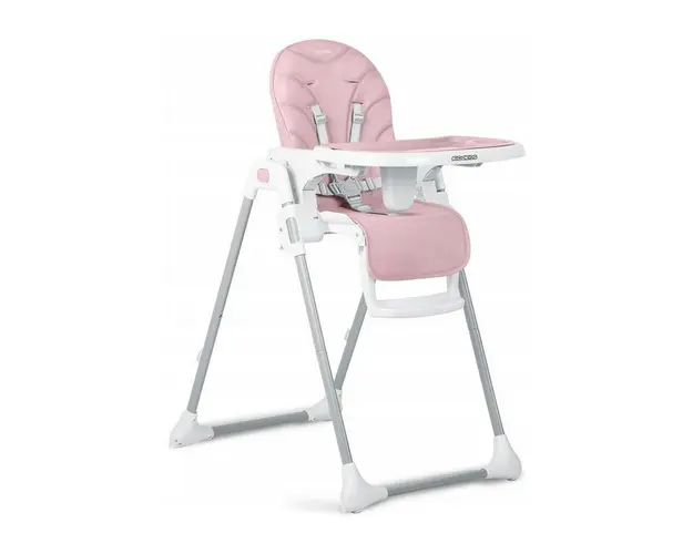 Scaun de masa reglabil pe inaltime, suport pentru picioare, tava detasabila, Ricokids, Tulo, Roz