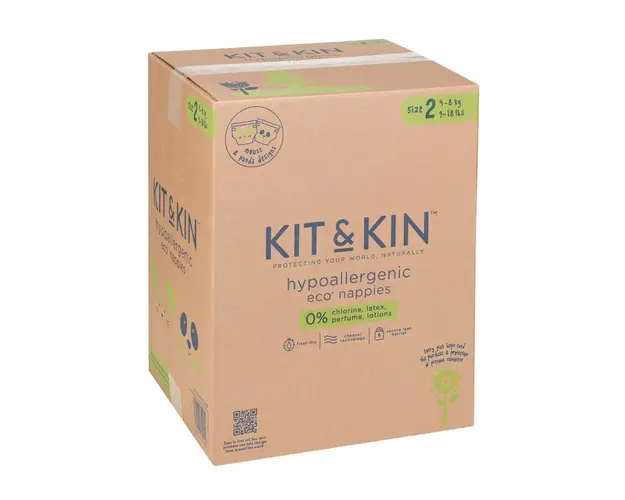 Scutece Hipoalergenice Eco Kit&Kin Marimea 2 4-8 kg 152 buc