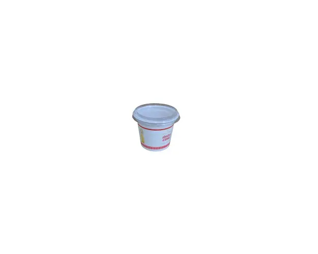 Set 100 buc Pahare de Pasti, Hristos a Inviat, din plastic, cu capac, 250 ml, model lumanare