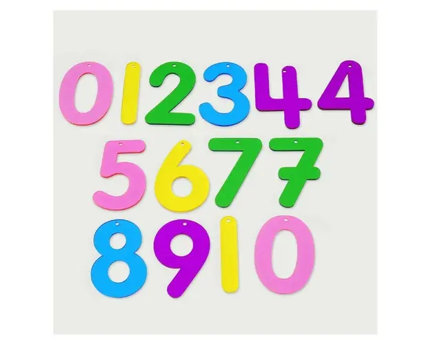 Set 14 numere translucide Curcubeu pentru tablete si mese luminoase