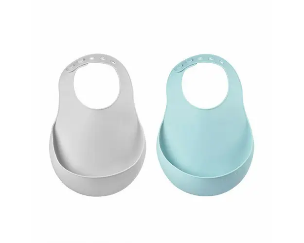 Set 2 Bavete silicon Beaba Airy Green/Light Grey