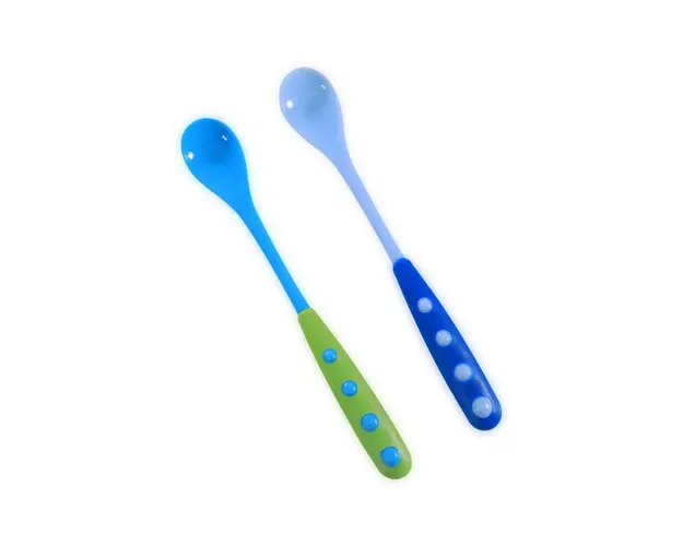 Tacamuri, Lorelli, 2 lingurite, Cu manere lungi, Din polipropilena, Fara BPA, 6 luni+ Multicolor