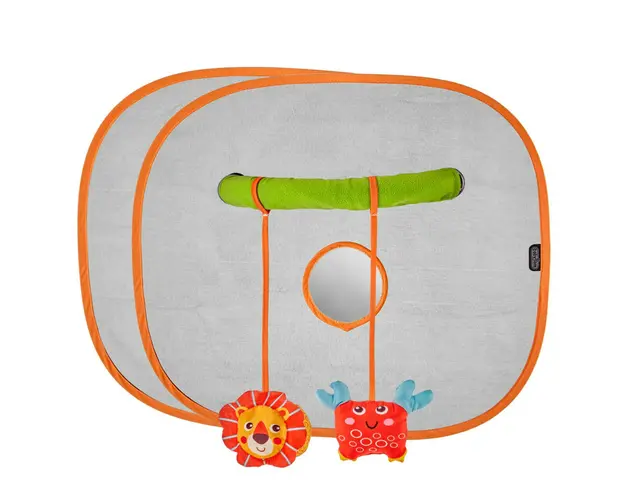 Set 2 parasolare cu jucarii si oglinda, BabyJem, 44x37 cm