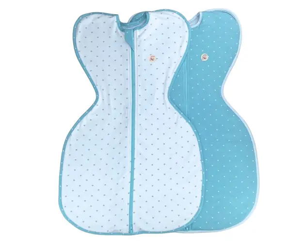 Set 2 saci de dormit nou-nascut Swaddle First Sleep Calm Star & Calm Light, 1.5 tog , 60 cm, 1.5 tog