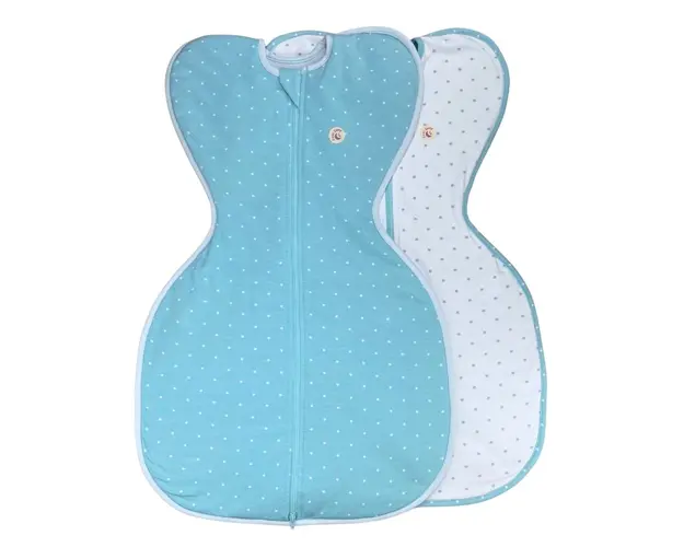 Set 2 saci de dormit nou-nascut Swaddle First Sleep Calm Star & Calm Light, 1 tog, 60 cm, 1 tog