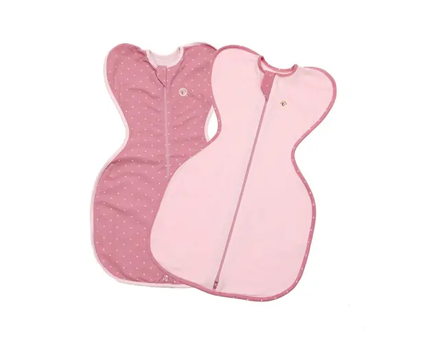 Set 2 saci de dormit nou-nascut Swaddle First Sleep Sweet Star & Blush Pink