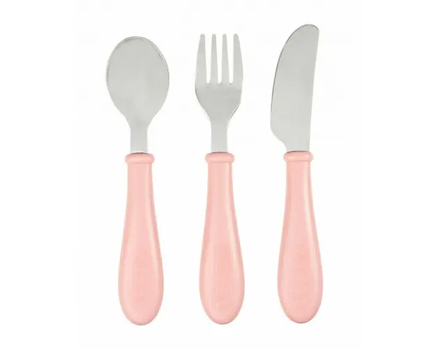Set 3 tacamuri inox - Roz
