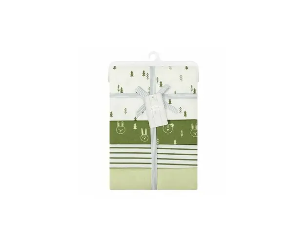 Set 4 paturici subtiri din bumbac pentru bebelusi - unisex