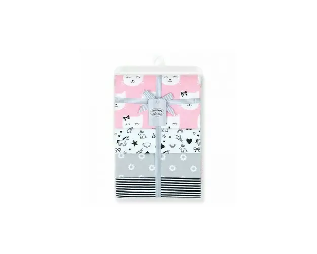 Mother's choice - Set 4 paturici subtiri din bumbac pentru fetite