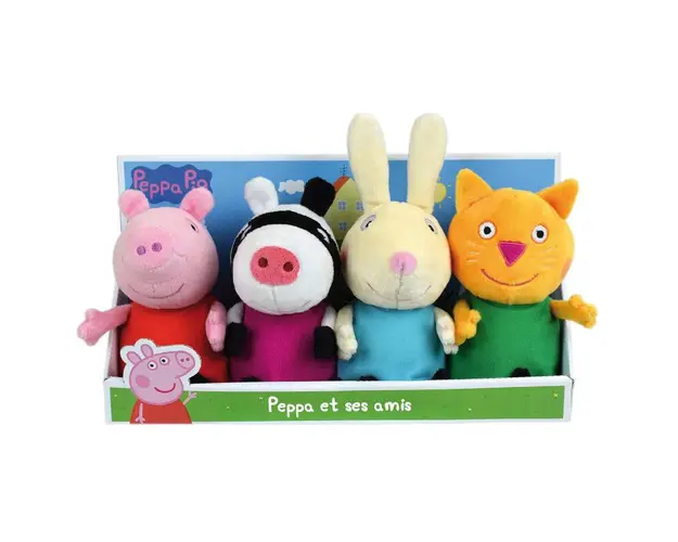 Set 4 Plusuri Jemini 17cm Peppa Pig Si Prietenii