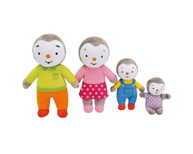 Set 4 Plusuri Jemini Familia De Pinguini Tchoupi