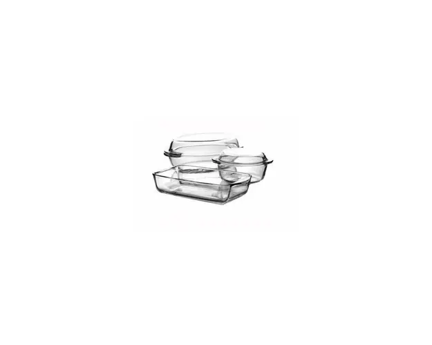 Set 5 piese, vase termorezistente, Borcam, 159053