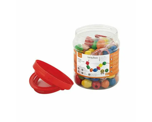 Set 90 de margele din lemn de insirat, Viga