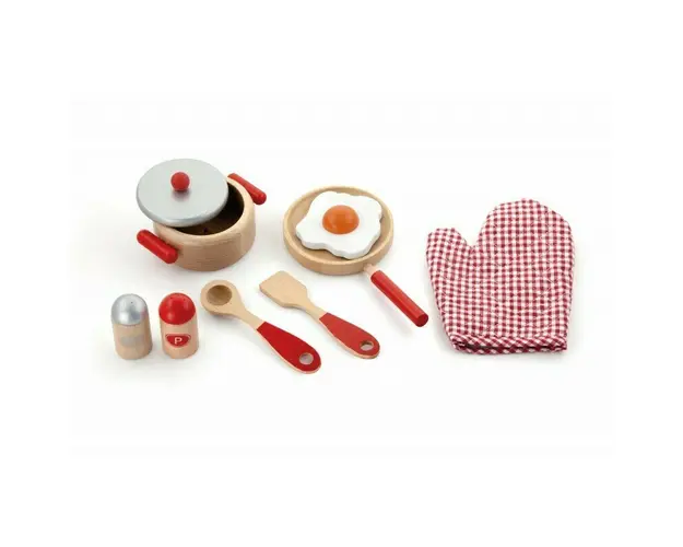 Viga - Set de joaca Accesorii pentru gatit, Rosu