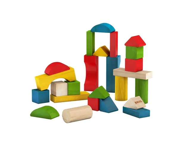 Brio - Set Blocuri Colorate Din Lemn 25 Piese