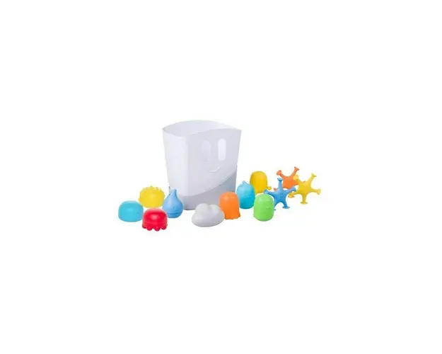 Ubbi - Set cadou jucarii de baie si cosulet