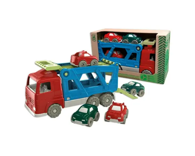 Androni giocattoli - Set Camion transportor de masini cu patru masinute