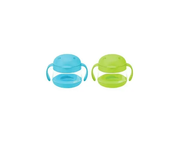 Ubbi - Set cani pentru gustare bleu si verde