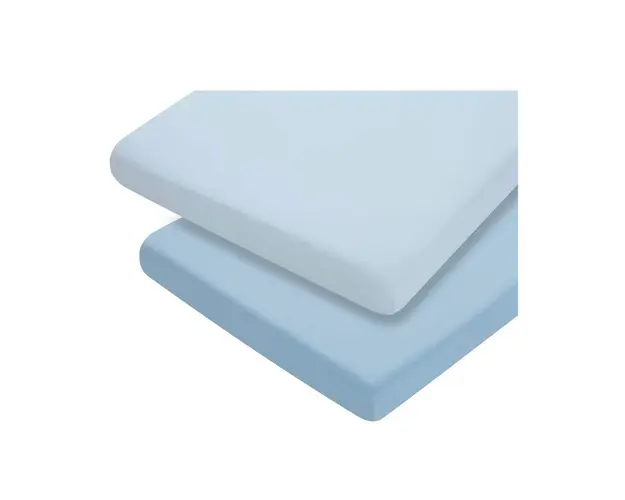 Clevamama - Set cearceaf cu elastic 120cm x 60cm, Albastru