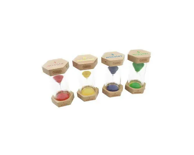 Set clepsidre din lemn si plastic transparent, +3 ani, Masterkidz