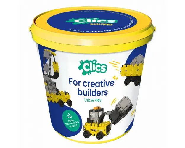 Set Clics de construit vehicule de constructie 5 in 1