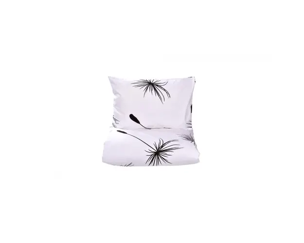 Set complet lenjerie 5 piese pentru patut incastrabil gradinita model papadii monocrom