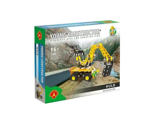 Set constructie 189 piese metalice Constructor Hulk Excavatorul, Alexander