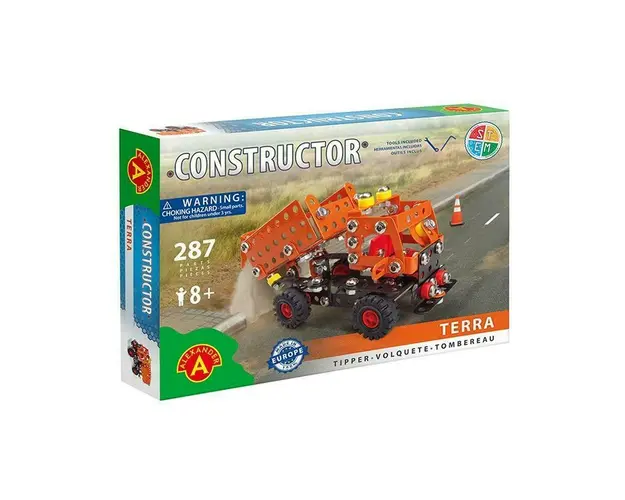 Set constructie 287 piese metalice Constructor Terra Basculanta, Alexander