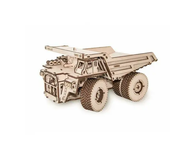 Set constructie cu mecanism Puzzle 3D BELAZ 75600 din lemn 307 piese @ EWA