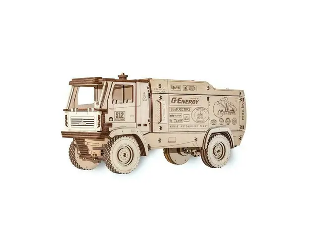 Set constructie cu mecanism Puzzle 3D MAZ 5309RR SCALE 1:20 din lemn 306 piese @ EWA