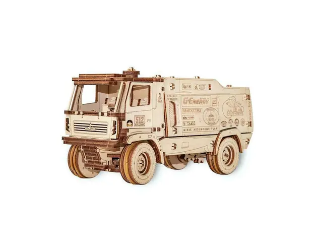 Set constructie cu mecanism Puzzle 3D MAZ 5309RR SCALE 1:30 din lemn 278 piese @ EWA