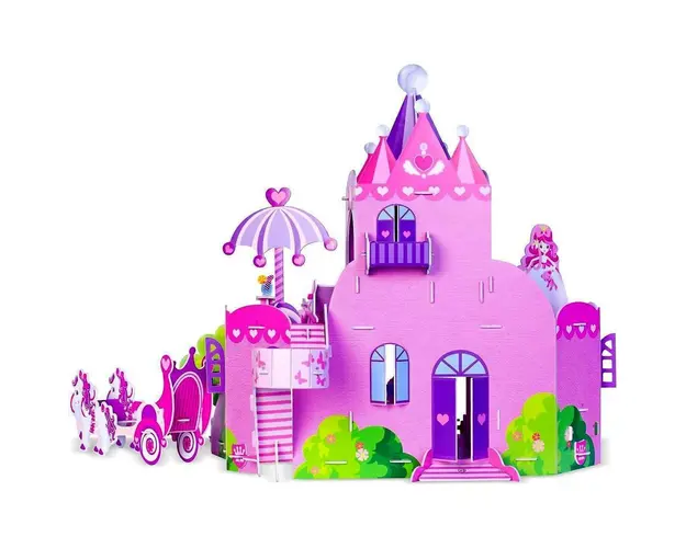 Set constructie puzzle 3D - Castelul Printesei Fiesta Crafts FCT-3050