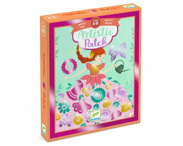 Set creativ cu foite metalice Djeco, Zane