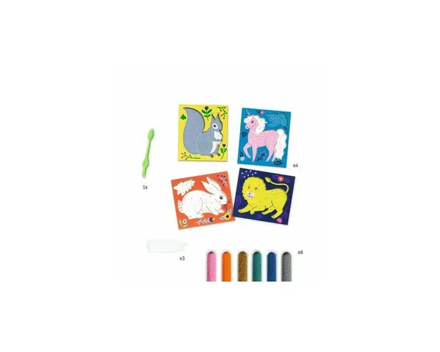 Djeco - Set creativ cu margele, Animale si flori